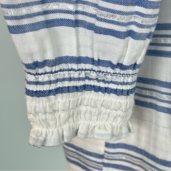 INC International Concepts Striped Off-The-Shoulder Top - Picture 6 of 9